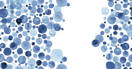 Bubbles Watercolor circle shape pattern.seamless pattern. Watercolor background design bubbles, Elegant and blue shaded isolated bubbles. modern art and classic seamless pattern for wallpaper, textile