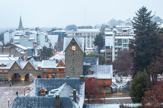 neve Bariloche, Centro C&iacute;vico, Patag&ocirc;nia Argentina Lago glacial Nahuel Huapi