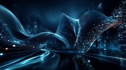 futuristic technology abstract background. Abstract futuristic curve digital line design.Modern futuristic design.Digital landscape pattern technology.Vector illustration.