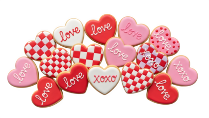 Valentine s day heart shaped cookies