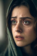 Fear and Anxiety &ndash; Nervous Young Woman Portrait