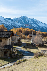Le hameau du Monal en automne © DELAIRON