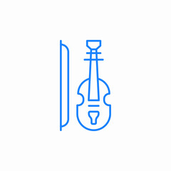 violin musical instrument icon sign vector