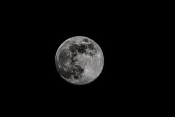 Obraz premium Full detailed moon