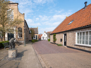 Historical village of Drimmelen,  Noord-Brabantt province, The Netherlands