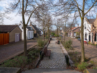 Historical village of Drimmelen,  Noord-Brabantt province, The Netherlands