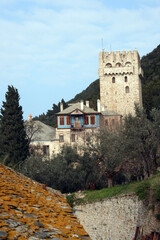 Dohiar Monastery is a Greek Orthodox male monastery on Mount Athos Greece