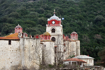 Holy Orthodox Monastery of Esphigmenou on Mount Athos Greece