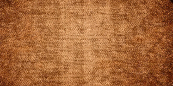A vintage aged brown leather texture background with a grunge antique pattern on a rough material surface for a retro parchment design backdrop
