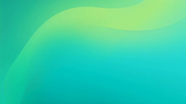 A vibrant video showcasing a mesmerizing abstract background with swirling green and blue gradient waves.