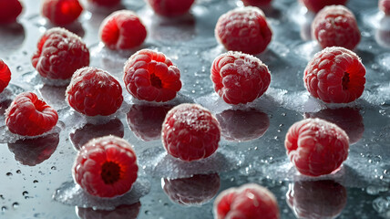 red raspberry background
