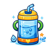 Obraz premium Kids Water Bottle Icon