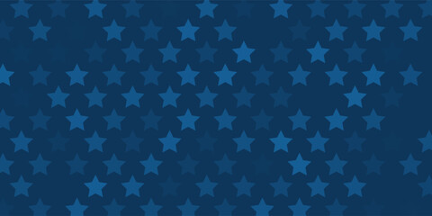 Star pattern on blue gradient background template. America 4th of July Memorial or Independence day theme wallpaper.eps10