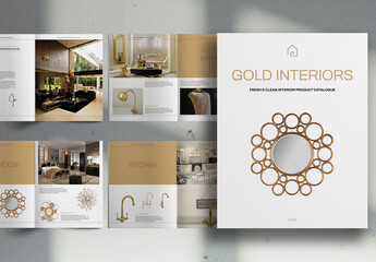 Gold Interiors Product Catalog Brochure Layout