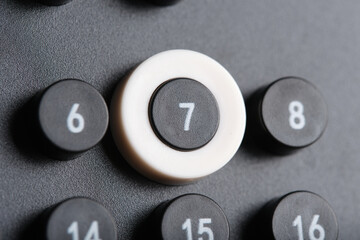 Calendar with marked date on 7th.