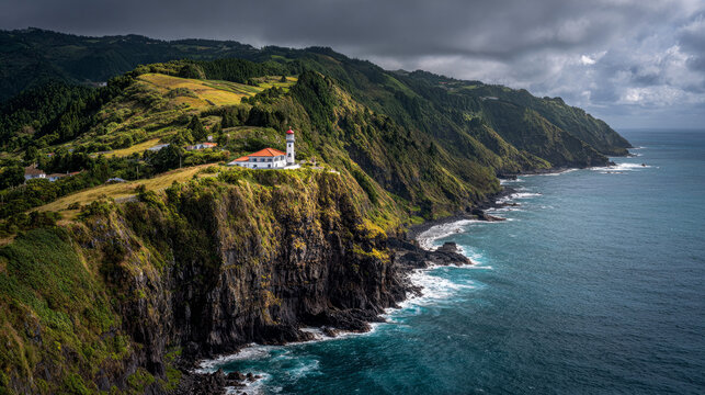 Arnel Lighthouse on So Miguel Island in the Azores, Portugal: A History