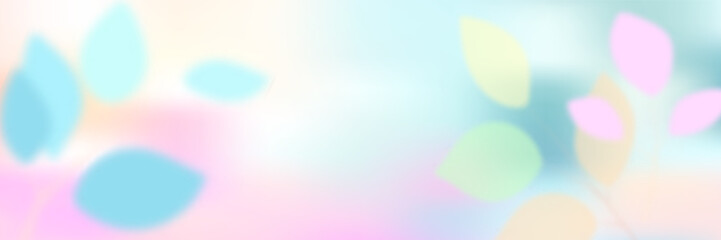 Abstract blurred leaf inspired backdrop with a gentle gradient mesh illustration.