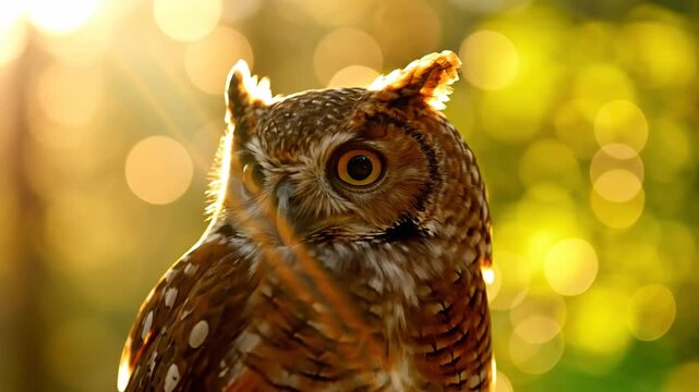 Captivating Owl Portrait - A Glimpse into the Wild.