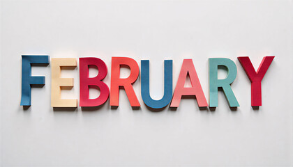 February text paper month