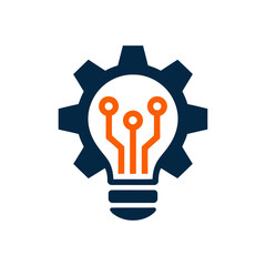 Innovation icon on White Background Vector Art Illustration on white background.