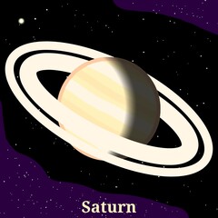 Planet Saturn Illustration (Known For Its Beautiful Rings System) – Solar System Planet Illustration © Zhafran Visuals