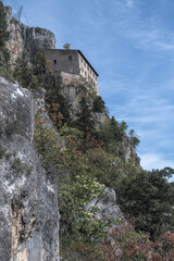Einsiedelei Sant'Onofrio al Morrone bei Sulmona in den Abruzzen, Italien