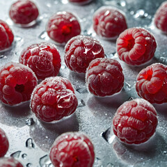 raspberries and blueberries