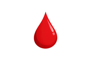 Fototapeta premium Red blood drop icon representing healthcare, medical donation, vital life, and urgent health saving concept