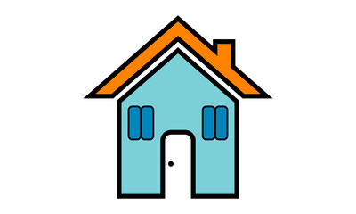 icon building home vector