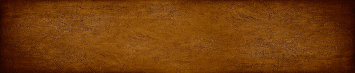 Black dark red brown burnt orange rough grunge texture background. Toned concrete wall surface. Close-up. Empty blank space design ad. Wide banner. Panoramic.