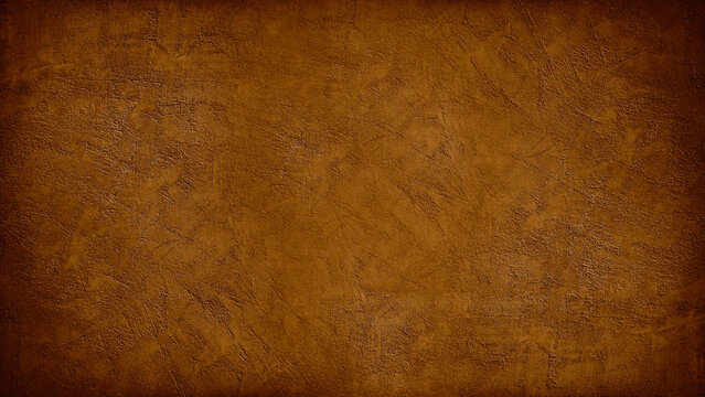 Black dark red brown burnt orange rough grunge texture background. Toned concrete wall surface. Close-up. Empty blank space design ad.