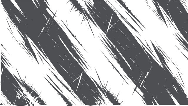 Abstract black and scratchy grunge texture with diagonal lines and rough strokes