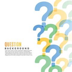 Vector Question Marks Design Background
