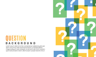 Vector Question Marks Design Background