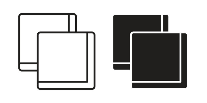 Handkerchief icons in trendy flat style. Icon design, logo, app, UI. Vector illustration