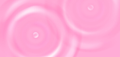 Pink yoghurt swirl with creamy strawberry splash and milk ripple. 3d dairy cream wave background. Yogurt pudding or milky mousse top view vector. Beauty bubble and liquid circle soap drop impact