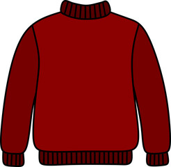 Red Sweater Illustration