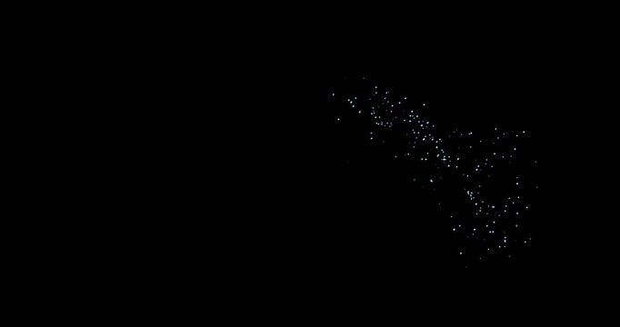 energy dust explosion effect on black background