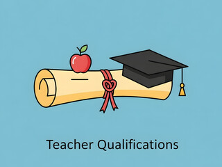 Diploma icon representing teacher qualifications