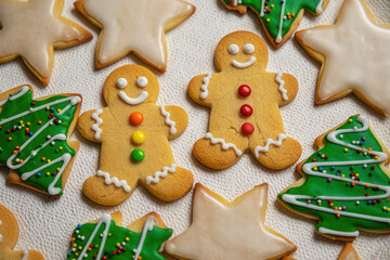 Assortment of Traditional Holiday Cookies Ready for Serving