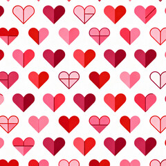 Collection of Red and Pink Hearts