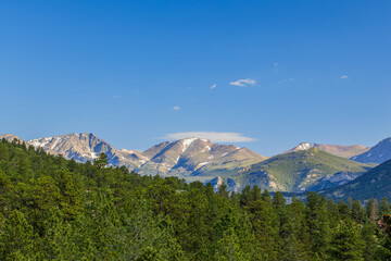 Beautiful sunny landscape along the East Portal Trail