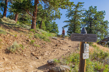 Beautiful sunny landscape along the East Portal Trail