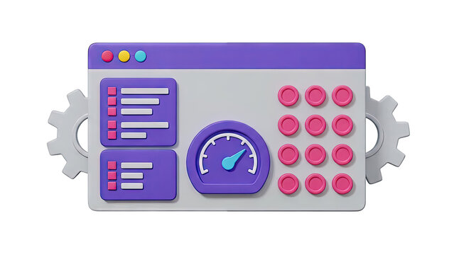 3D UI Elements with Gauge and Gears - Powered by Adobe