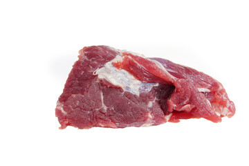 Obraz premium Raw meat on white background