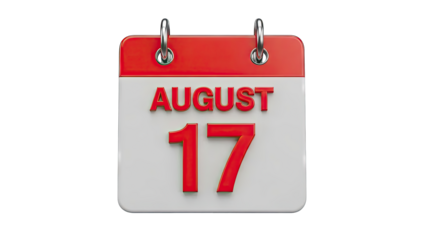 August 17th Calendar Page