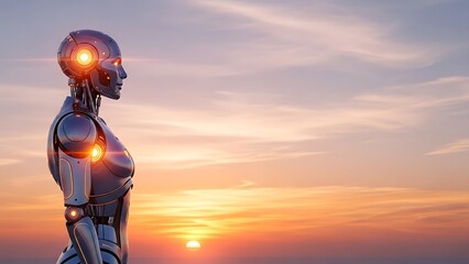 Technology Robot Evolution Concept