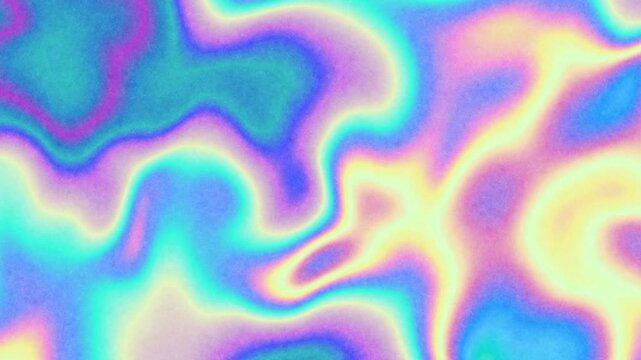 Holographic iridescent grainy gradient seamless loop. Abstract background