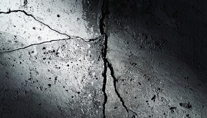 亀裂 断絶 境界 試練 経年 劣化 衝撃 爪痕 歳月 孤独 限界 壁 硬質 陰影 質感 蓄積 終焉 崩壊 静寂 無機質