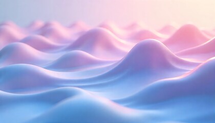 Soft pastel hills under warm sunset light